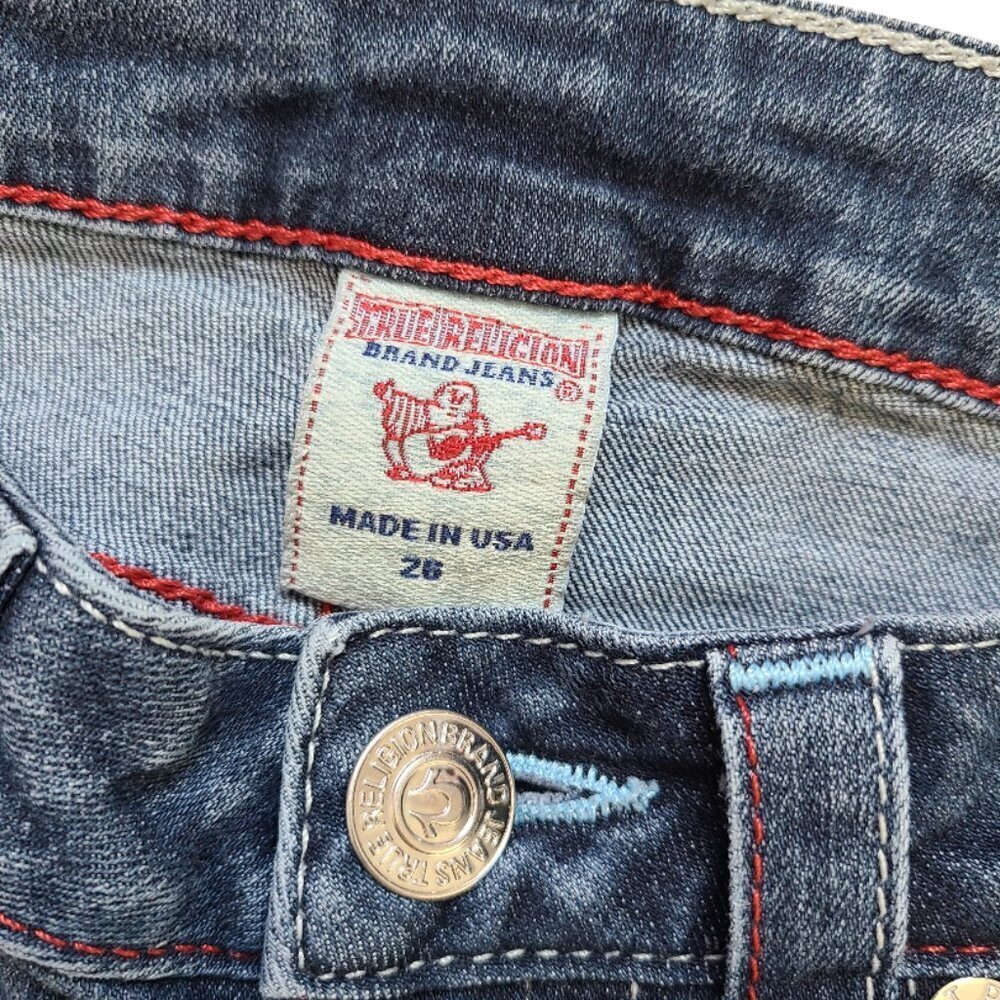 True Religion Womens Skinny Jeans 26 Blue Denim Low Rise Classic Transitional - Picture 6 of 11